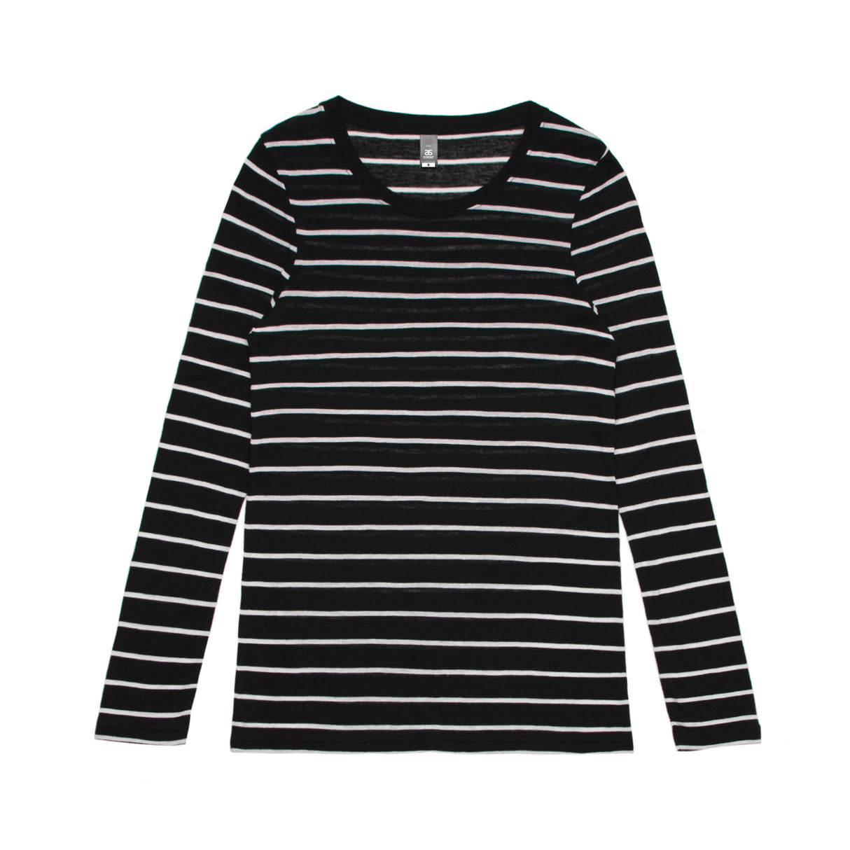 4027-WO'S FINE STRIPE L/S TEE