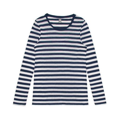 4027-WO'S FINE STRIPE L/S TEE