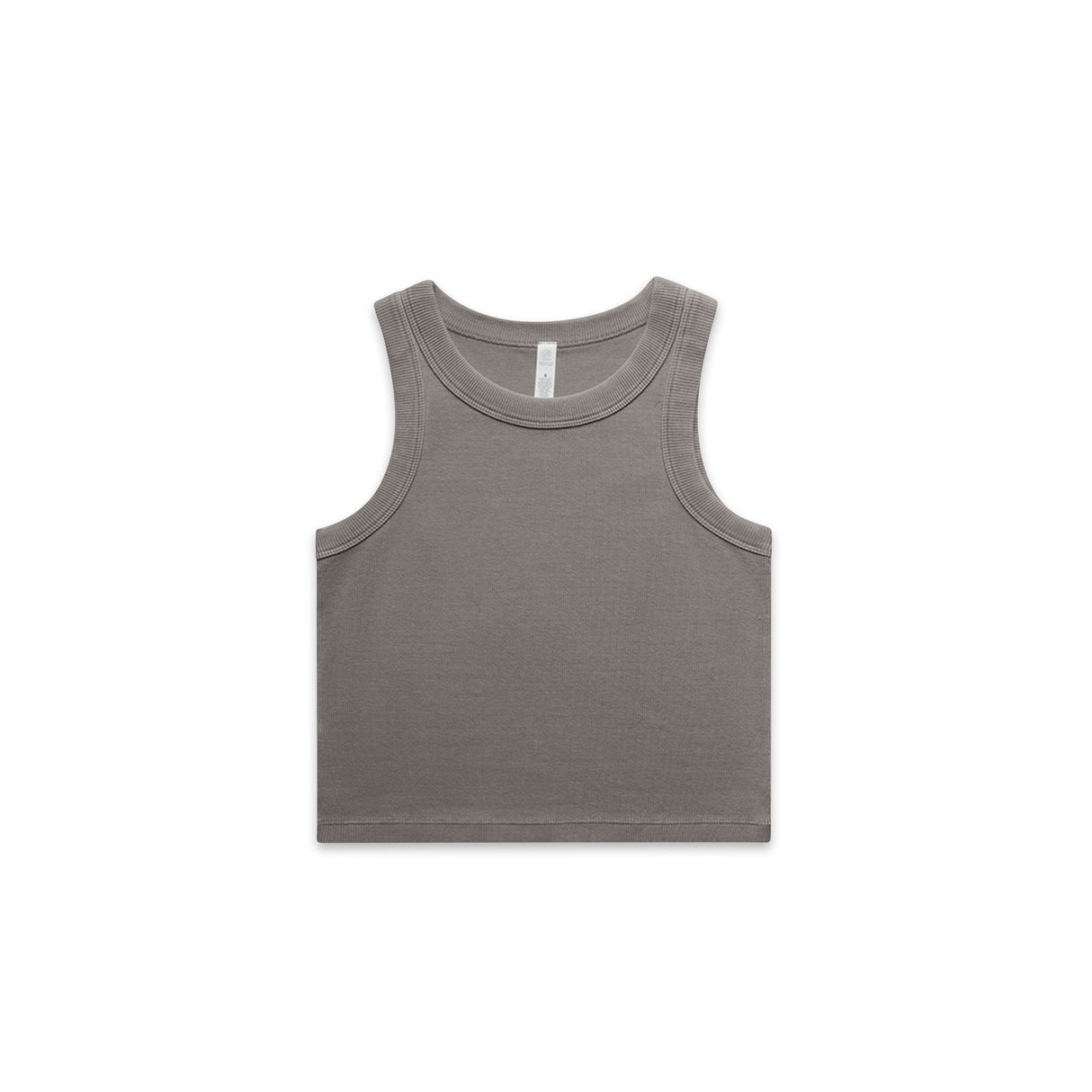 4035 - Wo's Faded Organic Rib Crop Tank