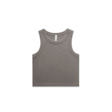 4035 - Wo's Faded Organic Rib Crop Tank