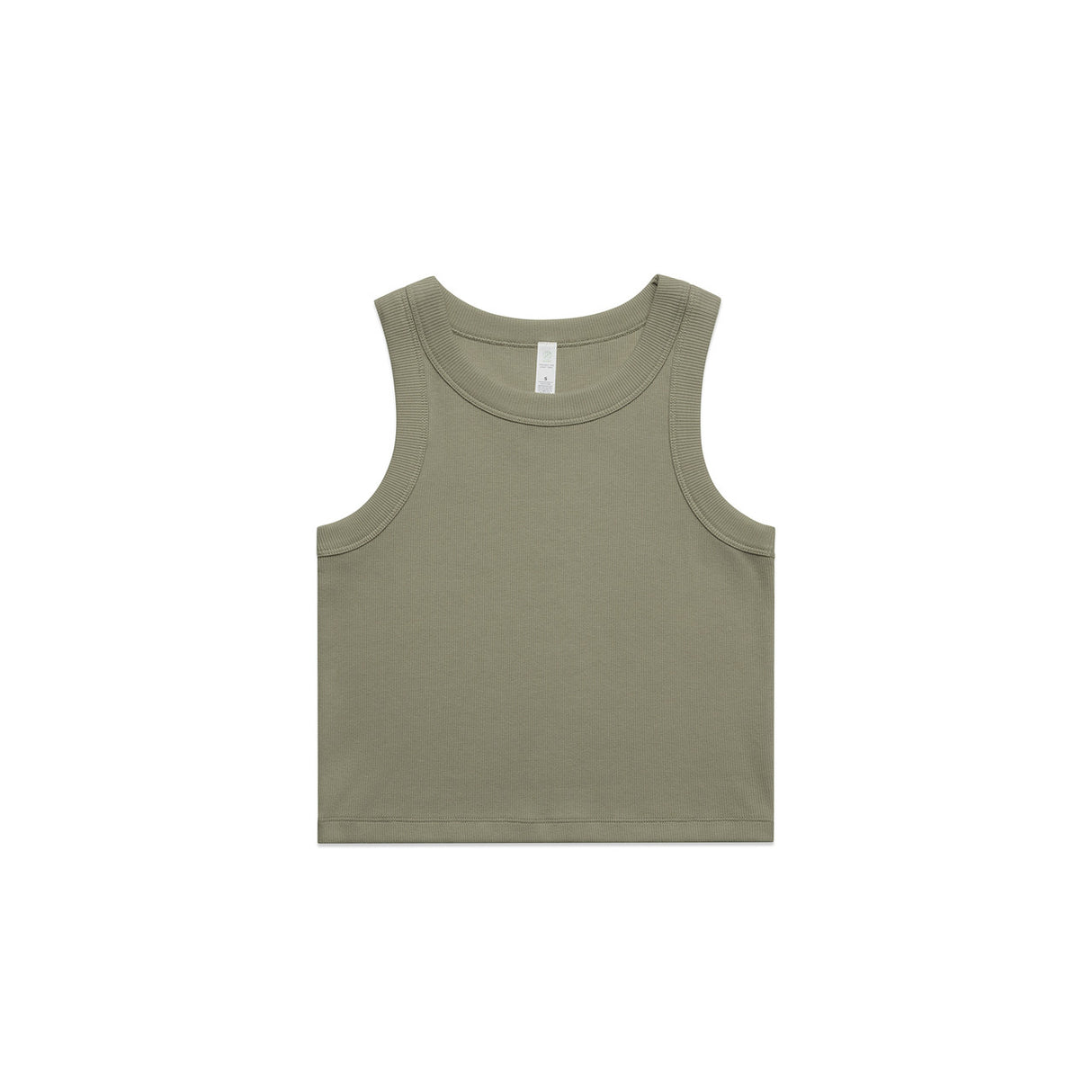 4064G - Wo's Organic Rib Crop Tank