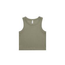 4064G - Wo's Organic Rib Crop Tank