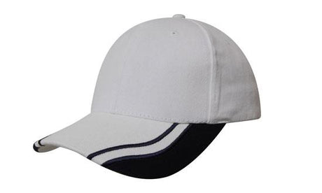 4073-Brushed Heavy Cotton with Curved Peak Inserts