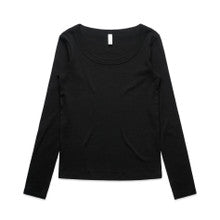 4075 - Wo's Organic Rib L/S Tee