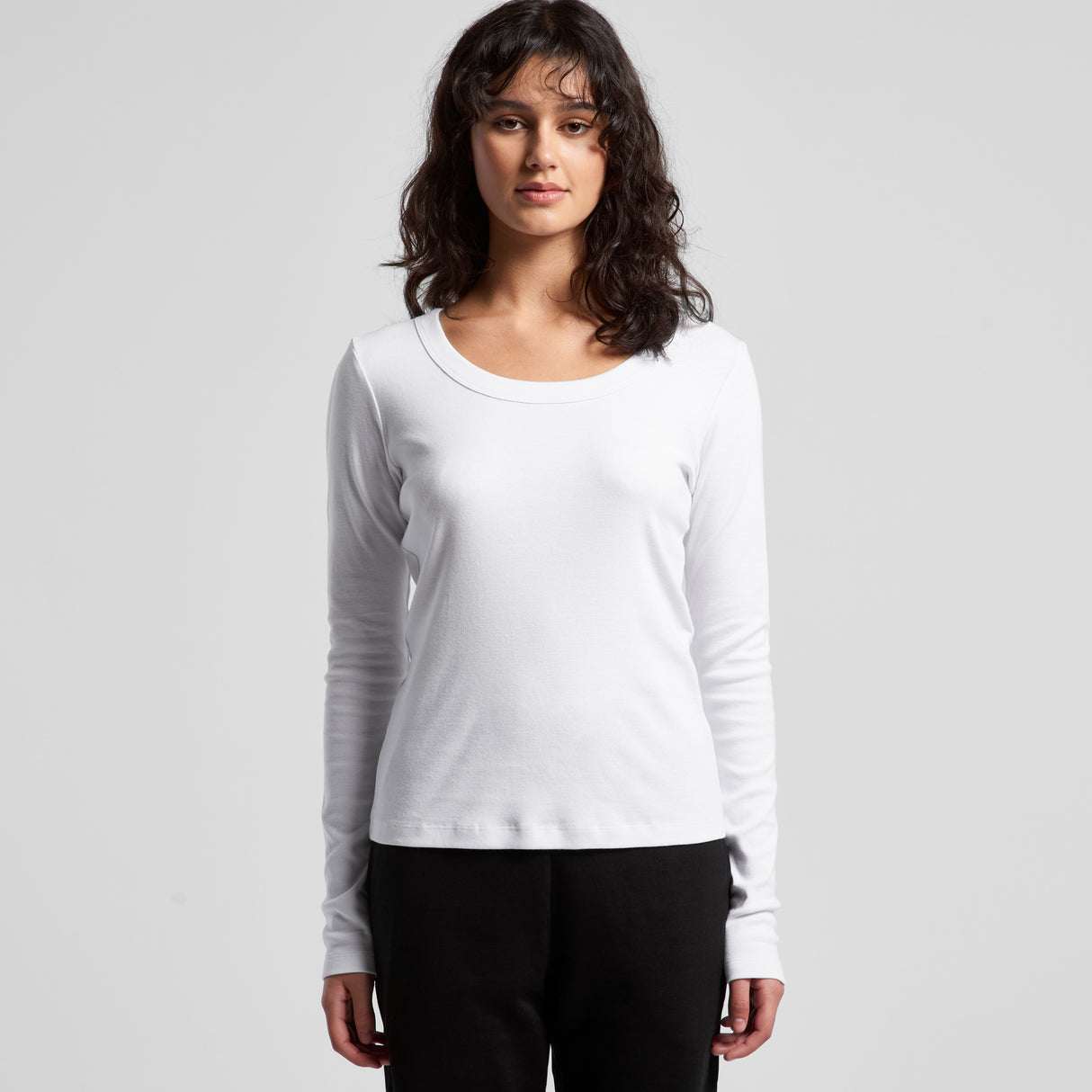 4075-WO'S ORGANIC RIB L/S TEE