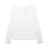 4075 - Wo's Organic Rib L/S Tee