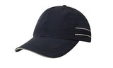 4077-Microfibre Sports Cap with Piping and Sandwich
