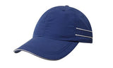 4077-Microfibre Sports Cap with Piping and Sandwich