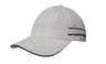 4077-Microfibre Sports Cap with Piping and Sandwich