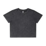 4086 - Wo's Stone Wash Heavy Crop Tee