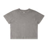 4086 - Wo's Stone Wash Heavy Crop Tee