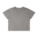 4086 - Wo's Stone Wash Heavy Crop Tee