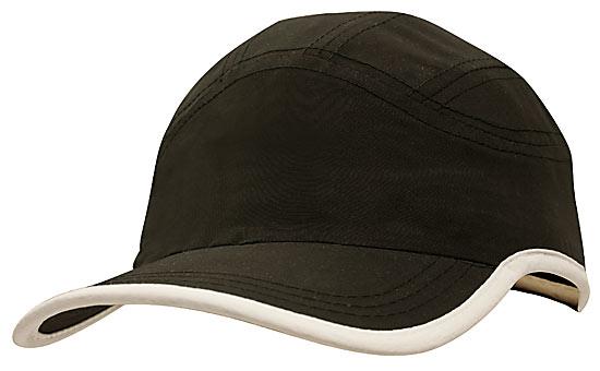 4094-Microfibre Sports Cap with Trim on Edge of Crown & Peak