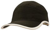 4094-Microfibre Sports Cap with Trim on Edge of Crown & Peak