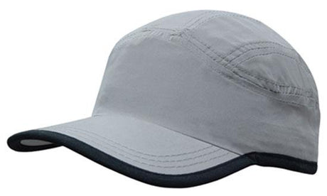 4094-Microfibre Sports Cap with Trim on Edge of Crown & Peak