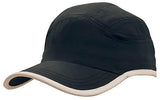4094-Microfibre Sports Cap with Trim on Edge of Crown & Peak