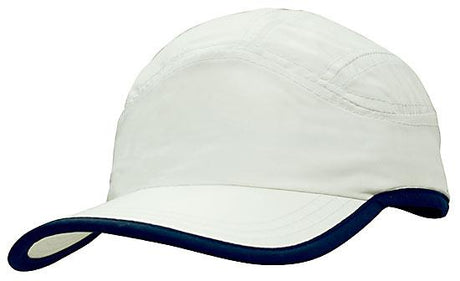 4094-Microfibre Sports Cap with Trim on Edge of Crown & Peak