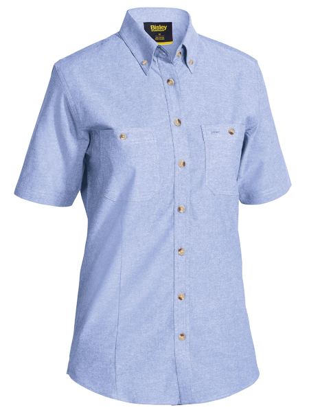 WOMEN’S SHORT SLEEVE CHAMBRAY SHIRT