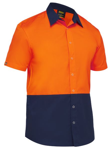 TWO TONE HI VIS SHIRT SHORT SLEEVE