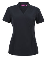 4SMT1-Jb'S Ladies Nu Mandarin Collar Scrub Top