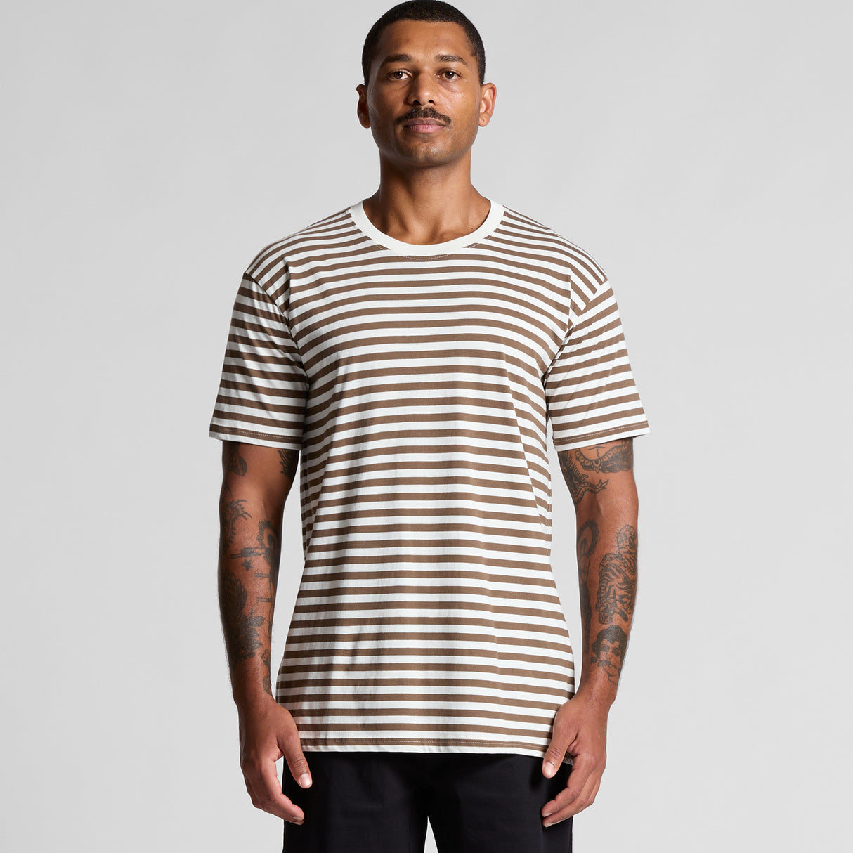 5028-MENS STAPLE STRIPE TEE