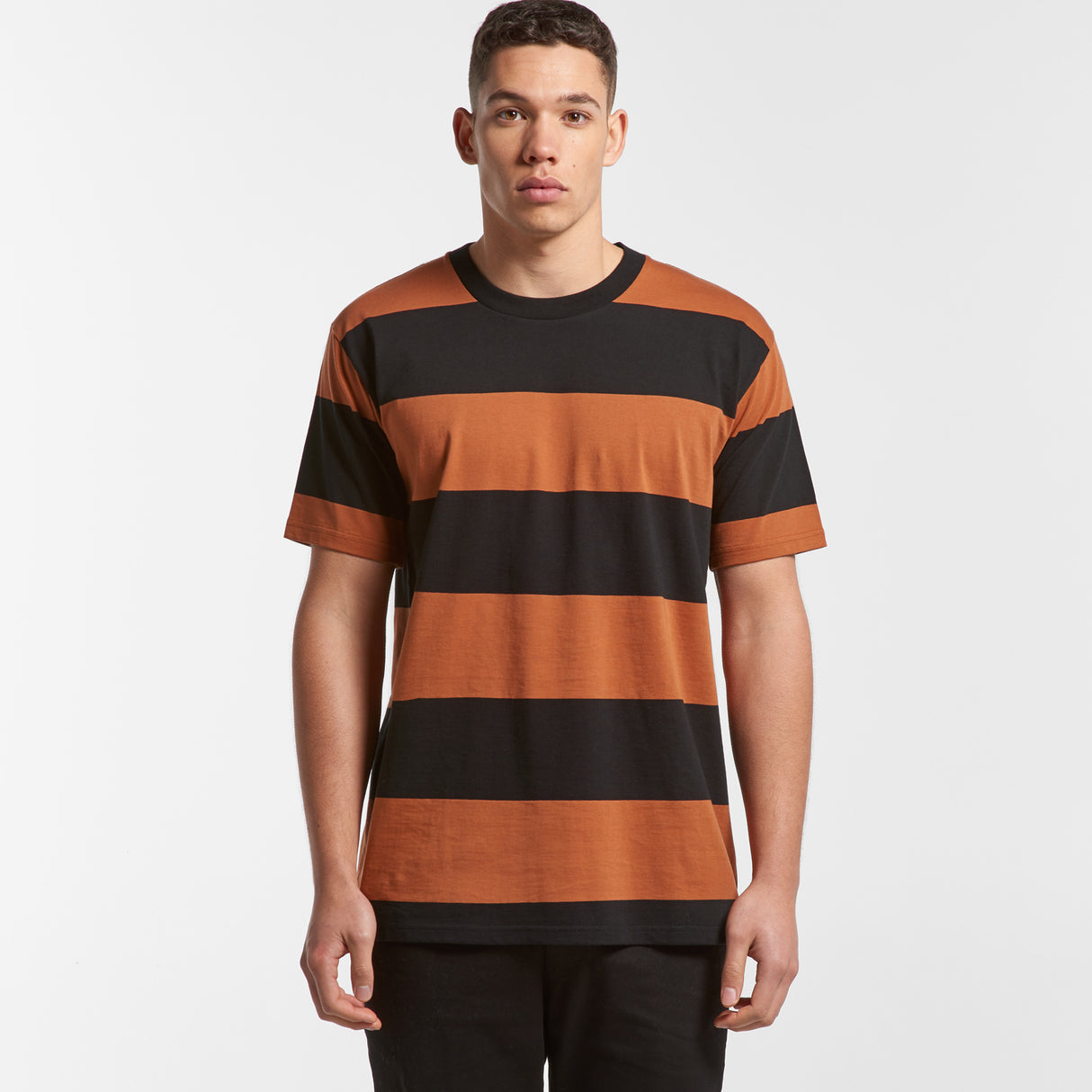 5045-MENS WIDE STRIPE TEE