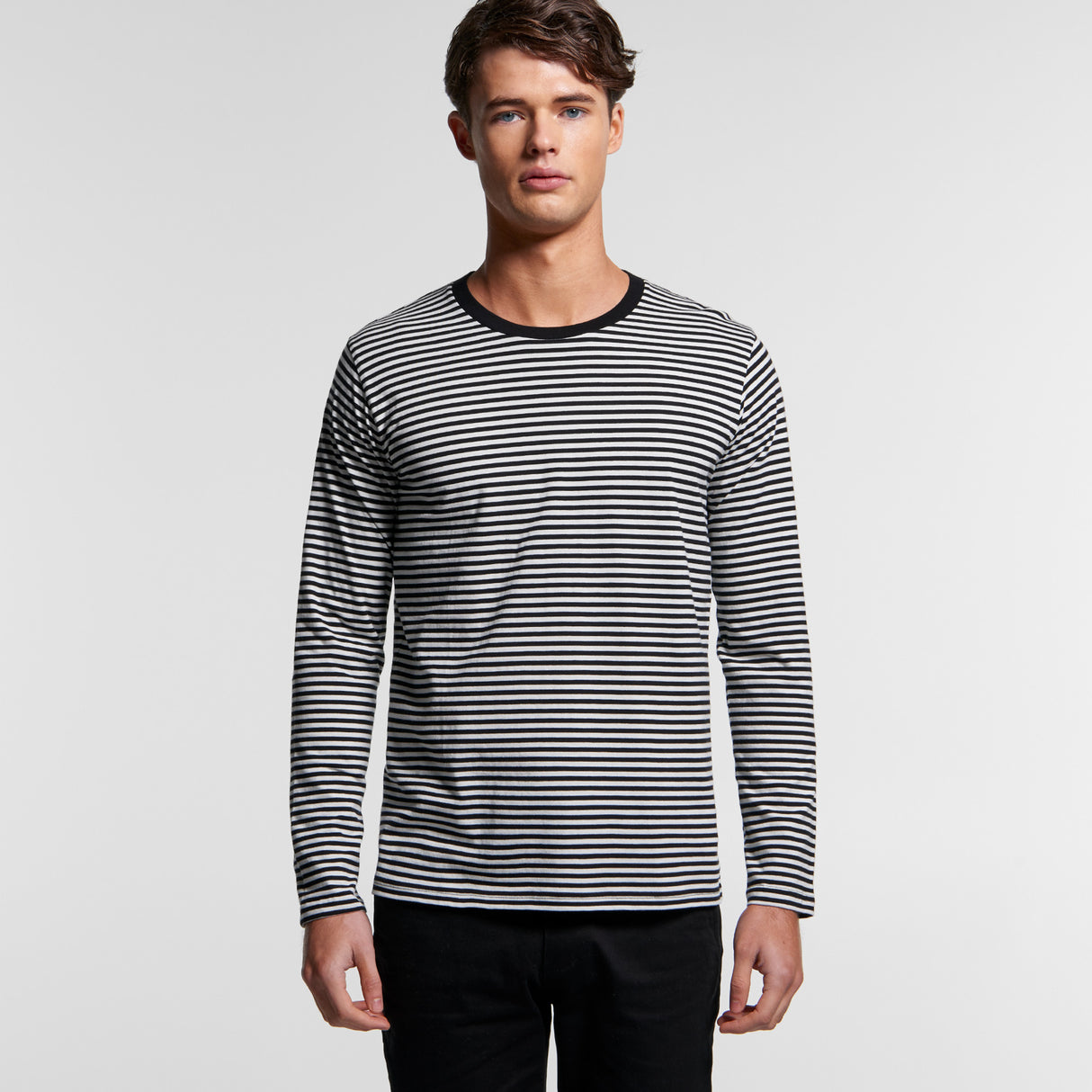 5061-MENS BOWERY STRIPE L/S TEE