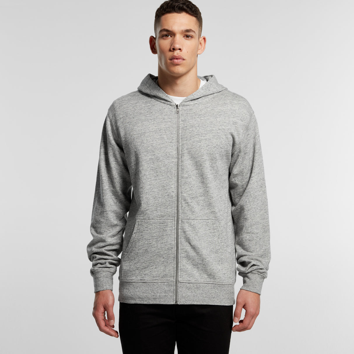 5124-MENS FLECK ZIP HOOD