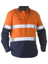 TAPED 2 TONE HI VIS RECYCLED DRILL SHIRT