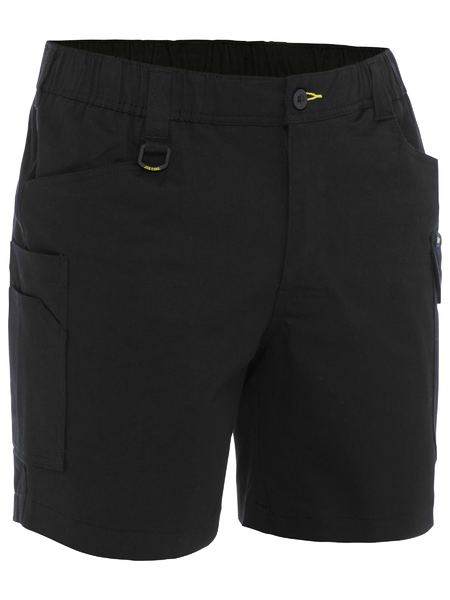 STRETCH COTTON ELASTIC WAIST CARGO SHORT