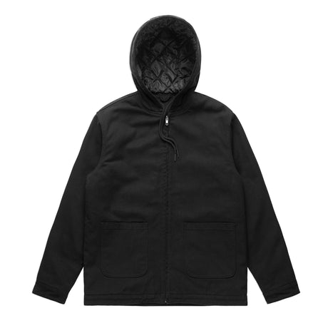 5529-MENS CANVAS HEAVY HOODED JACKET