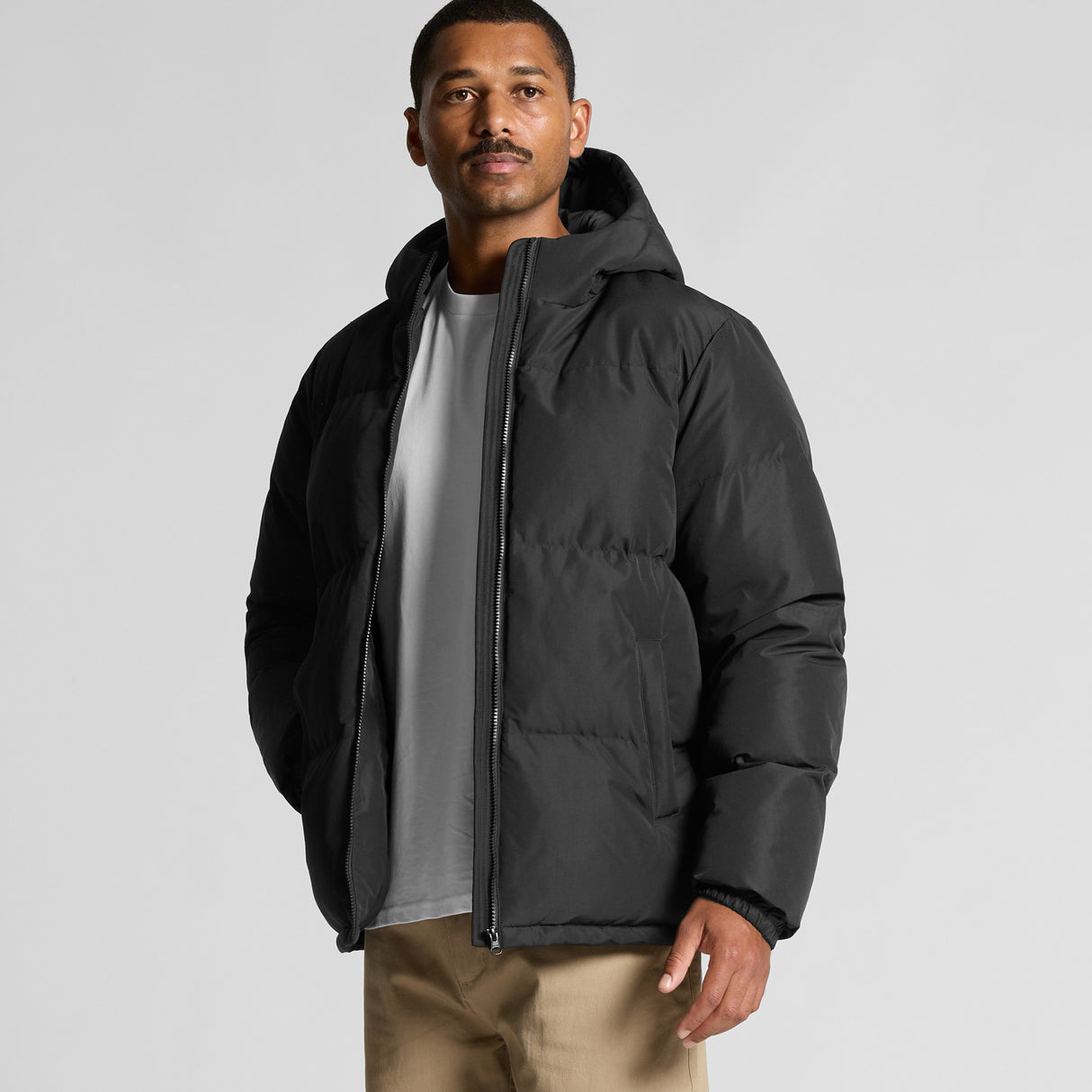 5590-MENS HOODED PUFFER JACKET