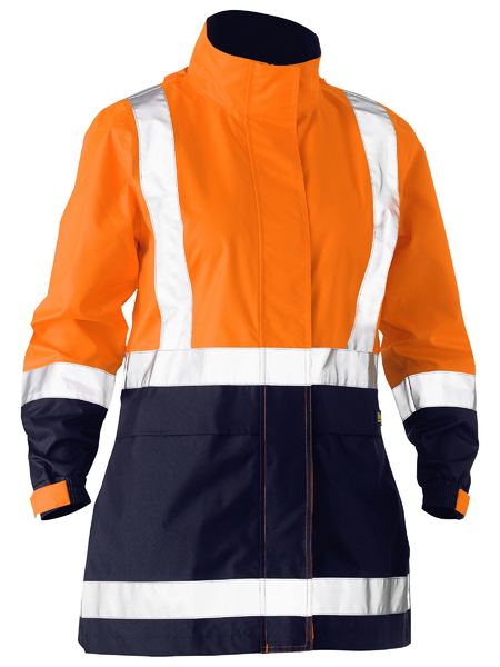 WOMEN’S TAPED HI VIS RECYCLED RAIN SHELL JACKET