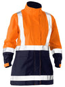 WOMEN’S H TAPED TWO TONE HI VIS RAIN JACKET