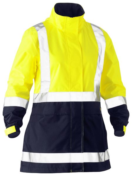 WOMEN’S H TAPED TWO TONE HI VIS RAIN JACKET