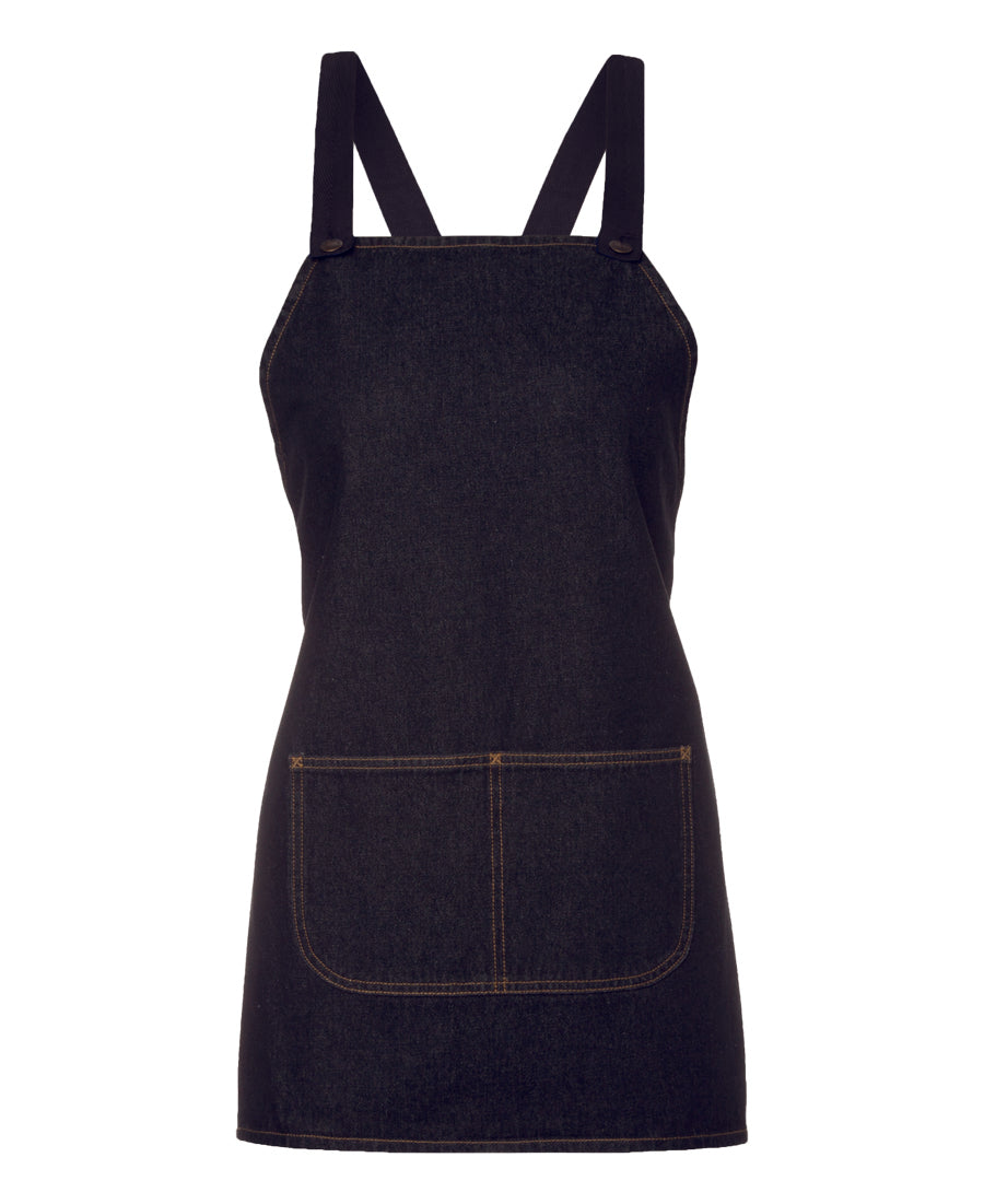 5ACBB-Jb'S Cross Back 65X71 Bib Denim Apron