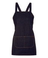 5ACBB-Jb'S Cross Back 65X71 Bib Denim Apron