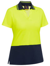 WOMEN’S HI VIS V-NECK POLO