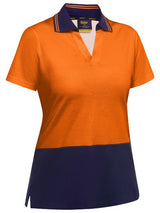 WOMEN’S HI VIS V-NECK POLO