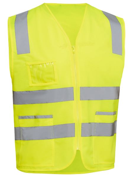 TAPED HI VIS SAFETY ZIP VEST