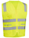 TAPED HI VIS SAFETY ZIP VEST