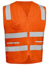 TAPED HI VIS SAFETY ZIP VEST