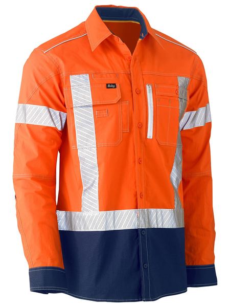 Longsleeved-Flx & Move™ X Taped Hi Vis Utility Shirt