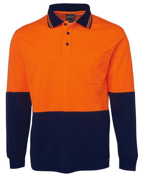 6HPL-Jb'S Hv L/S Cotton Back Polo