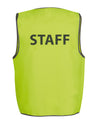 6HVS6-Jb'S Hv Safety Vest Print Staff