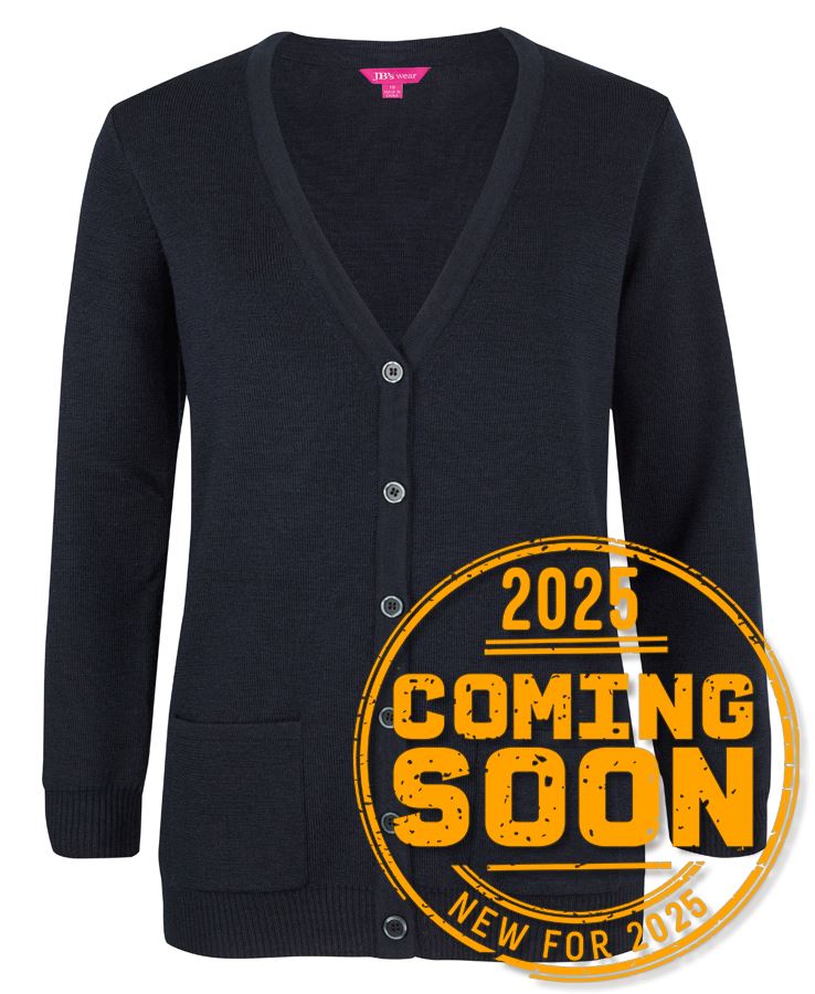 6LCA-JB's LADIES ANTI-BACTERIAL ISO 20645 CARDIGAN