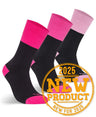 6WWS3-JB's LADIES WORK SOCK 3 PACK BLACK/MIX