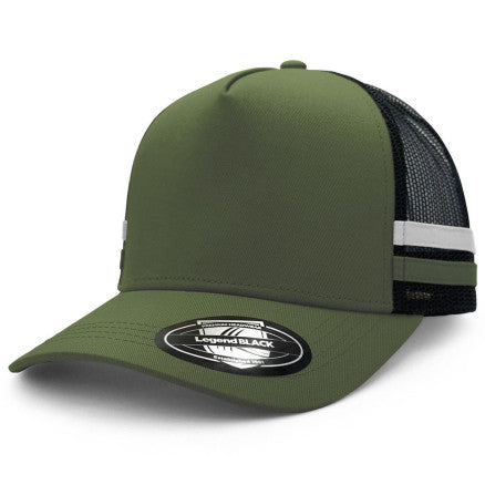 7050-Striped Trucker