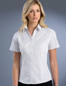 725-Womens Slim Fit Short Sleeve Mini Check