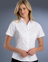 741-Womens Slim Fit Short Sleeve Pinpoint Oxford